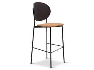 COCO METAL 361-M - High steel stool with back _ Origins 1971